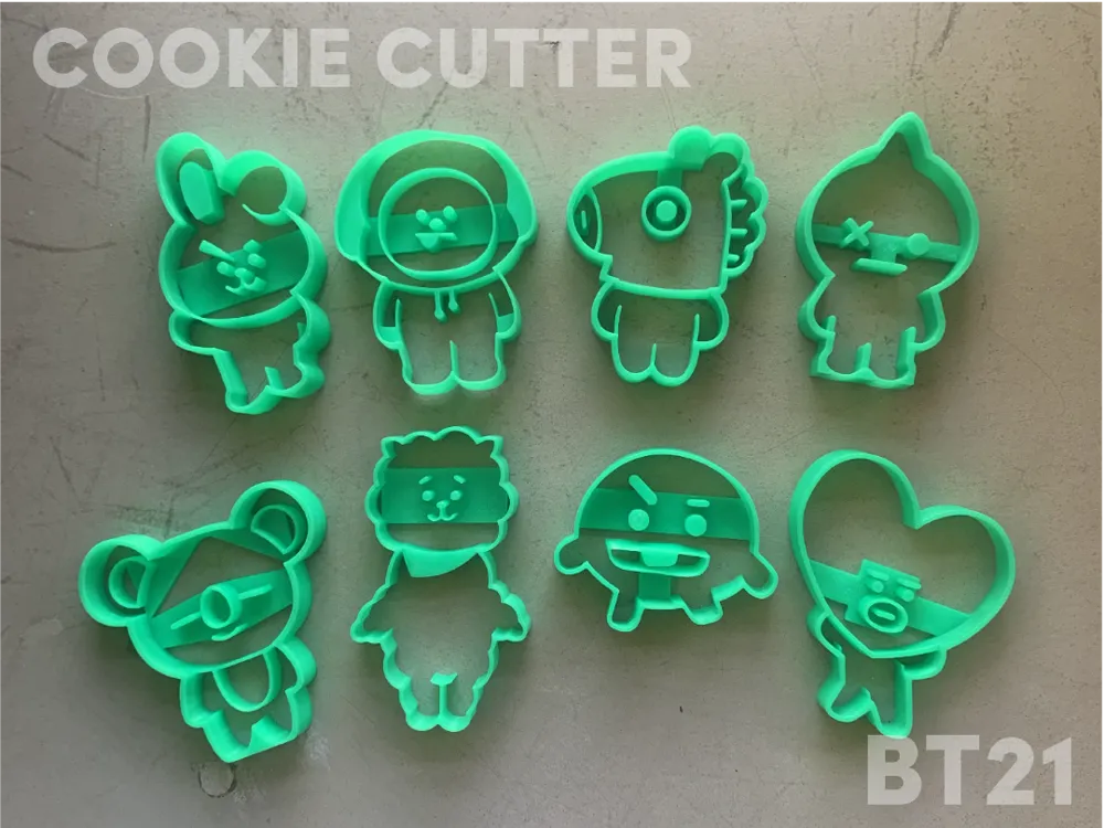 Cortador de galletas BT21 impreso en 3D Tacna Peru