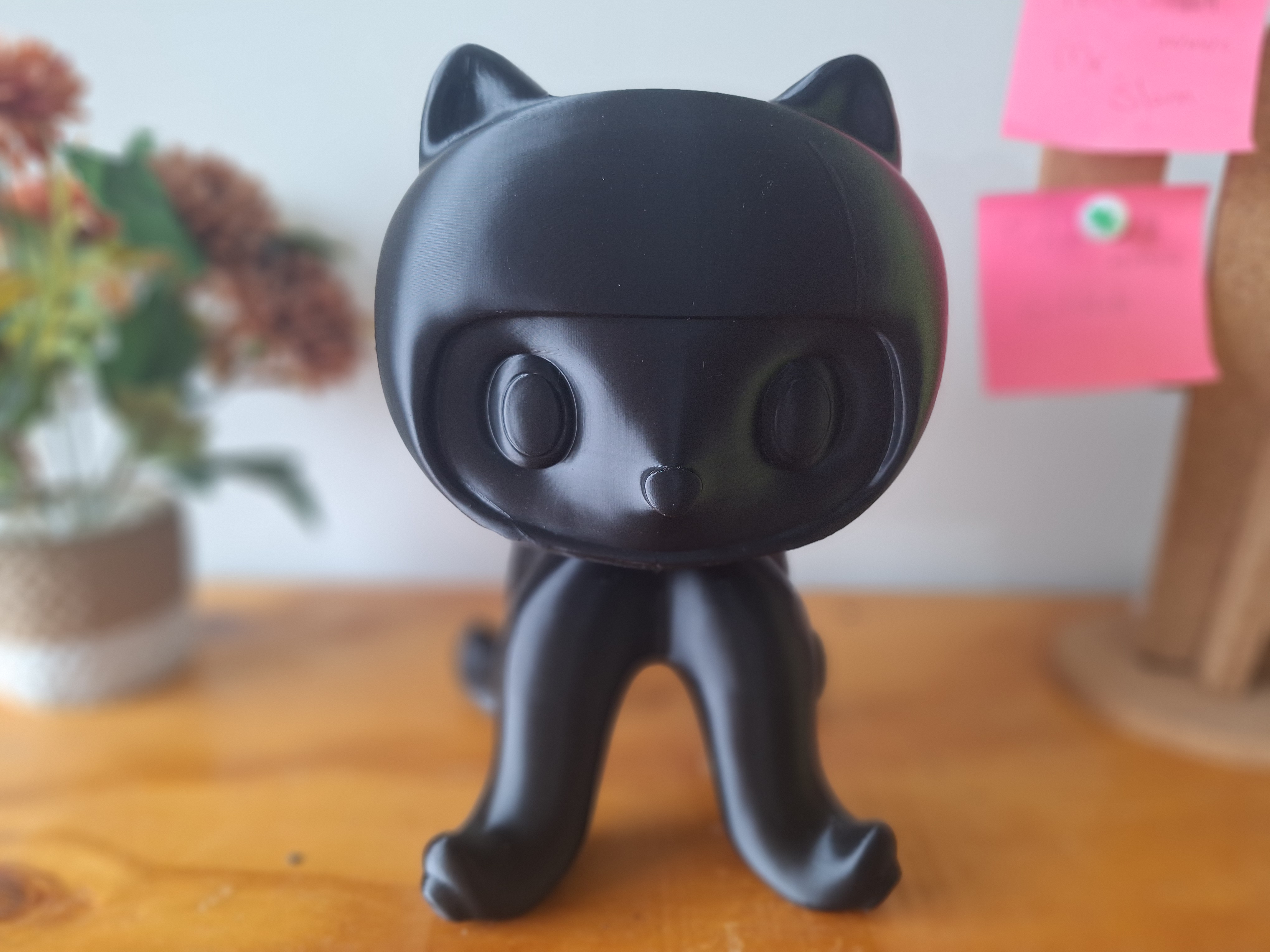 Figura de Octocat mascota de GitHub impresa en 3D Tacna Peru